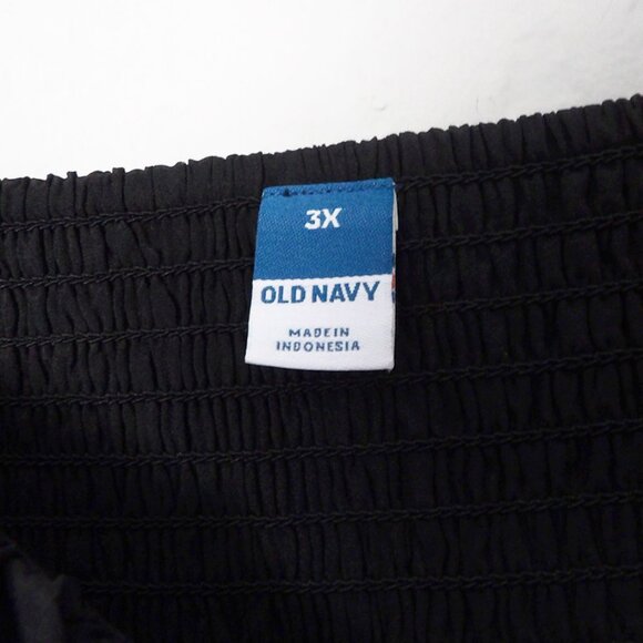 NEW Old Navy Flutter-Sleeve Mini Swing Dress Black Jack Textured Seersucker 3X - Picture 6 of 15